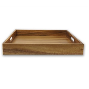 Plateau en bois de pin personnalisé, rectangulaire, outil de service à dîner, vente en gros, - Product Image 2