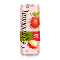 Best Verkopende Rambutansap 330 Ml Alu Kan Gezonde Drank Van Het Type Vietnam Puree Vervaardigd Door Topbedrijven