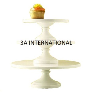 Support à gâteaux d'excellente conception ustensiles de cuisine ustensile de cuisine support à fruits décoratif de table serveur à gâteaux avec finition blanche - Product Image 1