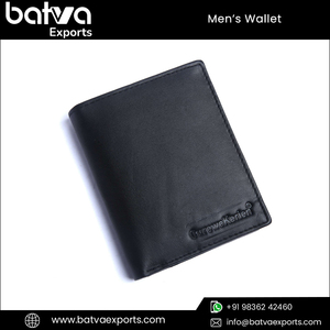 Haute qualité hommes Vintage portefeuille à deux volets élégant en cuir véritable Long court pli très demandé ouvert RFID bloquant le coton - Product Image 2