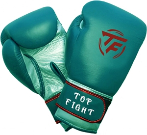 Guantes de boxeo de cuero de nuevo diseño, guantes de combate de cuero de vaca totalmente personalizados, guantes de boxeo de cuero rojo y azul, Pakistán - Product Image 4
