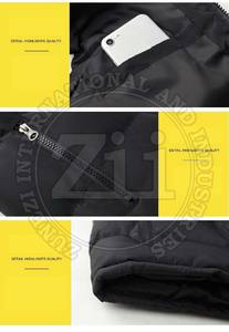 Veste d'hiver chaude et confortable pour hommes de qualité supérieure avec col montant et caractéristiques à capuche - Product Image 2