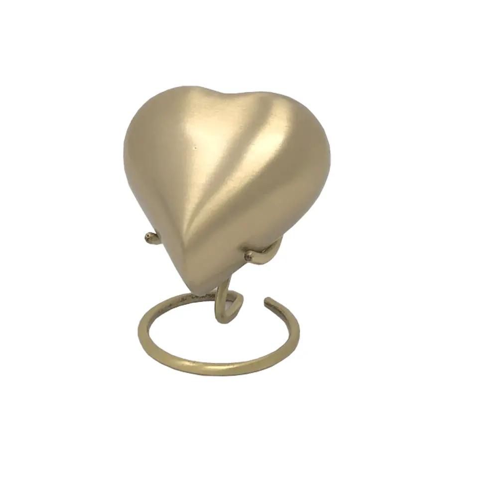 आधुनिक डिजाइन दिल के आकार का डिजाइन Cremations Urns मानव राख भंडारण Urns कई परिष्करण डिजाइन के साथ पालतू Urns