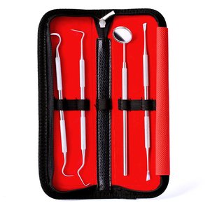 Kit dentaire en acier inoxydable polissage miroir dentaire ensemble d'outils préparés par dentiste sonde Kit de soins des dents détartreur d'instruments - Product Image 2