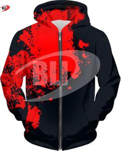 Custom 3D Diseños muy populares Sublimación completa Sudadera con capucha 100% Poliéster Fleece Zip Hoodies Slim Fitted Productos al por mayor Unisex - Product Image 3