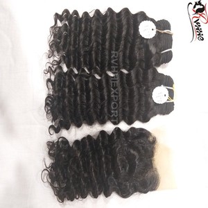 Paquetes de cabello humano más vendidos en 2024, paquetes de cabello barato con un poco de cierre - Product Image 4