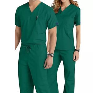 Bangldesh-uniforme con cuello en V para hombre y mujer, uniforme de costura con personalidad, ropa de trabajo para salón de belleza y Spa - Product Image 2