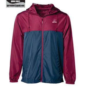 Chaqueta cortavientos con cremallera para hombre personalizada para invierno transpirable e impermeable con tejido de piel de oveja procesado - Product Image 1