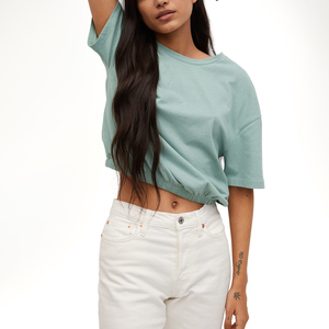 New And Stylish comfortable Customized Fresh And Pure Cotton Fabric Women Apparel T Shirts - Product Image 4