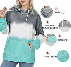 Sudaderas con capucha de mujer de manga larga de diseño personalizado sudaderas de invierno a la venta - Product Image 4