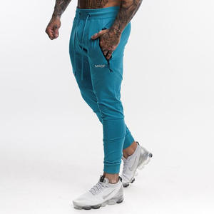 Pantalones para correr de gimnasio para hombre con bolsillos, ropa deportiva informal de talla grande de alta calidad para entrenamiento físico, venta al por mayor - Product Image 4