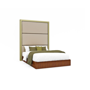 Juego de Cabecera y Base de Cama Manhattan, Muebles de Dormitorio de Diseño Moderno, Cama de Madera, Muebles para el Hogar y Hoteles - Product Image 1