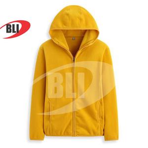 Sweats à capuche zippés pour hommes 100% polyester polaire écologique respirant logo personnalisé pull à capuche d'hiver de marque pour unisexe - Product Image 6