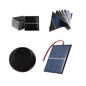 环氧太阳能电池板/太阳能电池定制小尺寸2v 5v 6v 0.5W 1w 3w 5w 10w用于led轻环氧树脂层压太阳能电池板