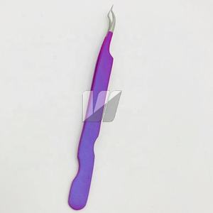 แหนบต่อขนตาสแตนเลสแบบยั่งยืนแบบญี่ปุ่นโลโก้ตามสั่งสีเมทัลลิก - Product Image 4