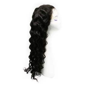 Haute qualité 30 pouces vierge cheveux vietnamiens pleine perruque avant de lacet pour les femmes péruviennes noires Remy Grade non transformés - Product Image 5