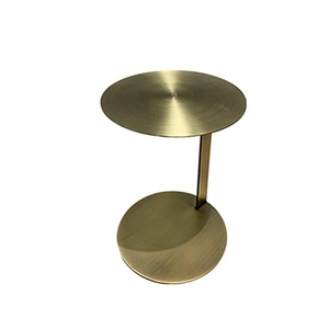 Gold <b>Metal</b> Iron End <b>Table</b> Sofa <b>Table</b> Usage Living Room Restaurant Hotel <b>Small</b> <b>Table</b> Modern Luxury High Quality Unique Made India - Product Image 1