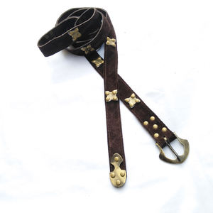 Herold TIGER TOUCH Norwegian Viking Gokstad Belt Cinturón de cuero de caballeros con material de cobre - Product Image 3