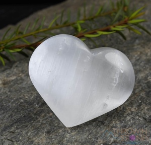Haute qualité sélénite coeur pierre gemme cristal pierre naturelle sélénite coeur pierre gonflé coeur utilisation pour la méditation - Product Image 2