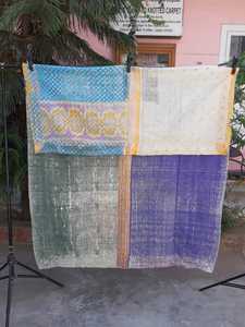 Chất lượng cao cổ điển kantha mền với thêu thủ công & vá làm việc gudari nhà trang trí nội thất & Hàng may mặc thiết kế lại dhurries - Product Image 2