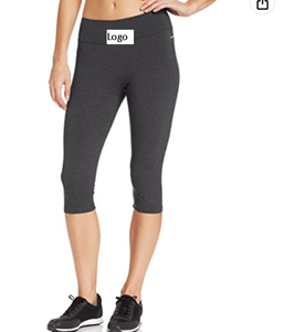 Leggings de sport en coton extensible pour femme, 2 couleurs, tissu extensible, pour une allure confortable et sensation de votre meilleure expérimentation - Product Image 3