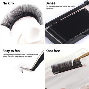 2020 nuevo estilo de mejor calidad OEM fábrica de pestañas de visón de extensiones de sintético a granel seda pestañas falsas mejor fabricación en vietnam - Product Image 5