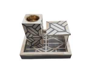 Hot Selling Arabic Style Burner Bone Inlay Bakhoor Tray Set Eid Special <b>Oud</b> Incense Aromatherapy <b>Diffuser</b> for Home Decor Factory - Product Image 4