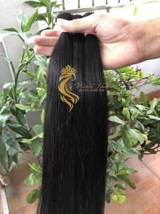 ผมต่อแบบมีกระดูกสีดำย้อมสองชั้นทำจากผมบริสุทธิ์เรมี่เกรด1B - Product Image 4