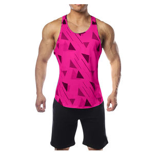 Cuello O entrenamiento gimnasio entrenamiento camiseta impresión camisa Casual de verano hombre tanque corriendo largueros - Product Image 4