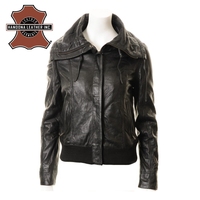 Veste en cuir pour hommes Veste en cuir pour hommes veste de moto noire de qualité supérieure veste en cuir véritable mode britannique hommes