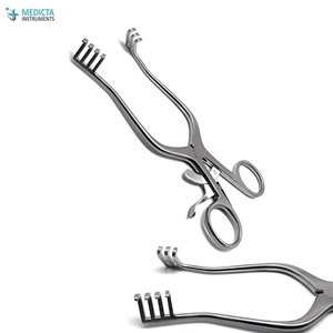 Retractor Quirúrgico de acero inoxidable, Retractor Quirúrgico de 4x3 dientes de retención automática - Product Image 5