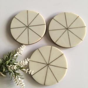 Set 4 Eco-Friendly Tea <b>Table</b> <b>Coasters</b> Reusable Antique Brass Line Resin Absorbent Home Cork <b>Coaster</b> Kitchen Bar Hotel Use - Product Image 2