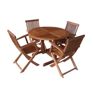Juego de mesa de comedor al aire libre de alta calidad, juego de mesa y silla de madera de teca para juegos de jardín al aire libre, muebles de Vietnam - Product Image 6