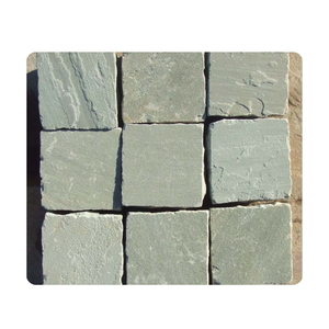 Wholesale Price Kandla Grey <b>Sandstone</b> Cobbles Natural Surface Finish Tile Outdoor Exterior Manufactured Discounted Price - Product Image 1