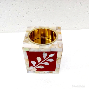 Artesanías de alta calidad, bandeja con incrustaciones de perlas madre pulidas, caja, quemador de incienso, juego Bakhoor, artesanías naturales de estilo Mubkhar Madkhan - Product Image 5