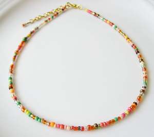 Collier ras du cou perlé fait main, collection artisanale, collier délicat - Product Image 1