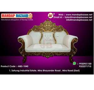 Elegante sofá de boda para la entrada de la novia Número de modelo Mandap Decoraciones de boda - Product Image 4