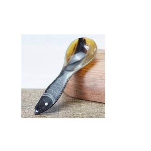 Petite cuillère en corne et poignée de conception pièce et cuillère de service à dîner cuillère de table pour emballage d'une seule pièce - Product Image 1