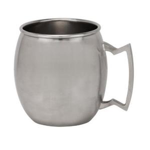 Tazas de acero inoxidable de cobre Mule de Moscú de lujo, taza de forma redonda con mango de latón para tazas de uso de agua potable - Product Image 3