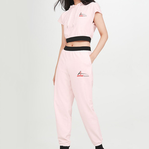 Sweats à capuche courts de haute qualité pour femmes, pull à capuche avec rayures à vendre - Product Image 1