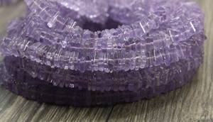 16" Long Strands Natural Pink Amethyst Gemstone Square Shape <b>Heishi</b> <b>Beads</b> for Making Jewelry Top Quality Wholesale - Product Image 3