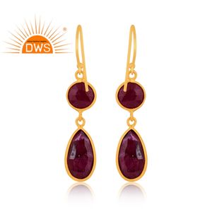 Pendiente colgante de piedras preciosas de rubí Natural de Plata de Ley 925 para mujer, joyería para mujer, regalo para ella - Product Image 4