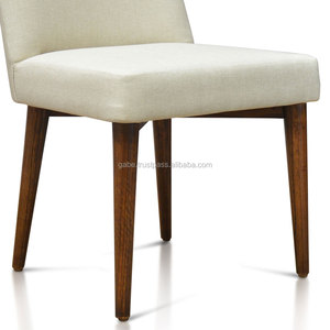 Silla de Comedor Moderna para el Hogar, Tapizada en Tela con Patas de Madera Maciza - Product Image 5