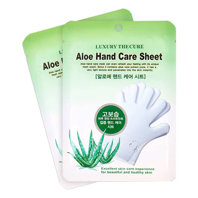 Hot Sales low price Comfortable Popular Korean hand care product Luxury The Cure Aloe Essential Hand Care Sheet