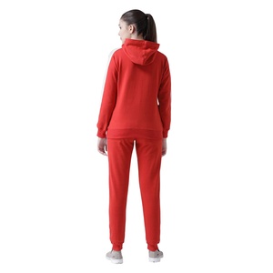Nueva llegada Unisex logotipo personalizado mujer algodón polar chándal Invierno 2 piezas correr chándal conjunto Oversize mujer ropa deportiva - Product Image 4