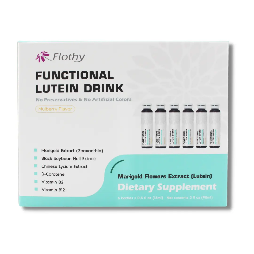 Özel etiket göz koruma ekinezya Lutein özütü Oral sıvı fonksiyonel içecek