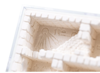 Fourmilière en plastique écologique de qualité supérieure Empire Ants Aten, design pyramide égyptienne, motif animalier, style classique, 8,5x6x4cm