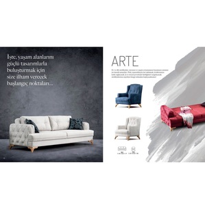 ชุดห้องรับแขกแบบเปิดประทุนโซฟา4-Seater เชสเตอร์ฟิลด์ดีไซน์ทันสมัย - Product Image 6