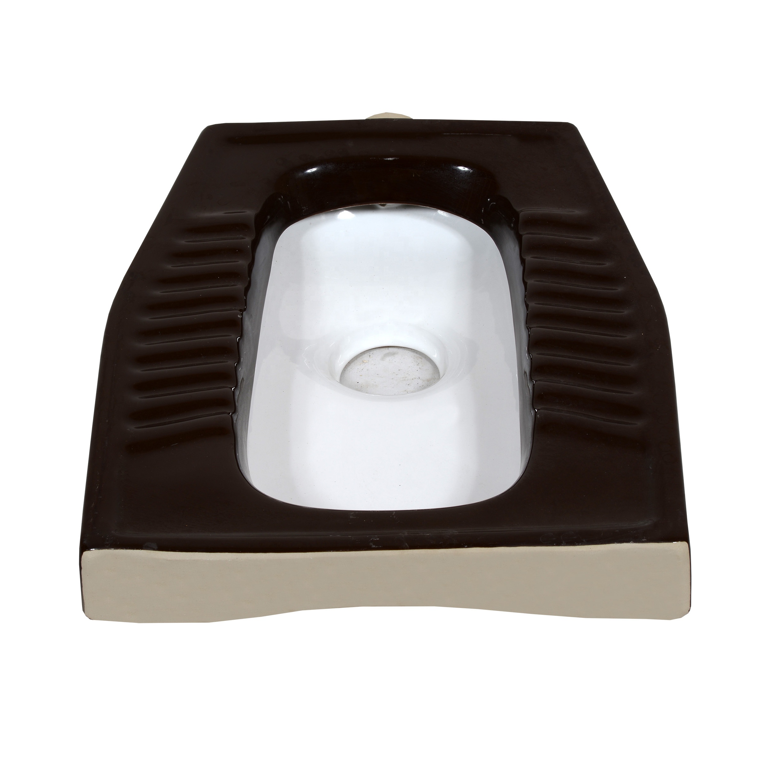 VIstaar Bathroom water closet Eastern pan Black Color Commode Ceramic Porcelain Products Export Quality Good Price Range India