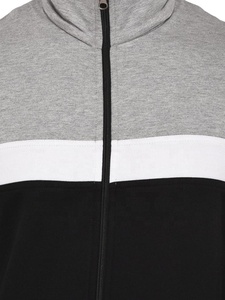 <b>Men's</b> New Style Tracksuit Jogging Black & <b>Grey</b> Solid Tracksuit Trousers Stripe Fitness Custom Crewneck <b>Sweatshirt</b> Set - Product Image 4